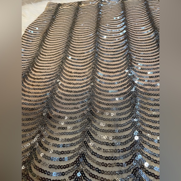 Sequined gold party skirt - Picture 4 of 7